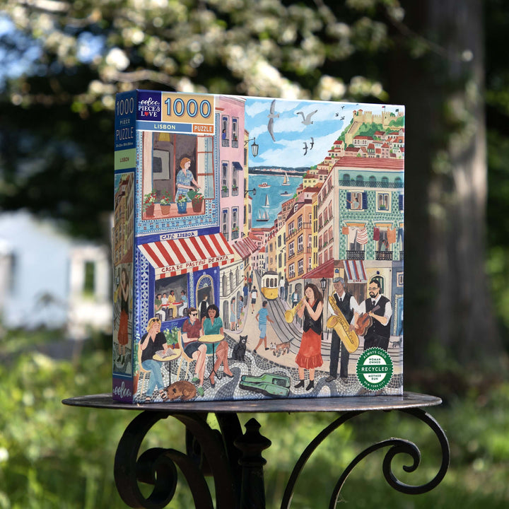 Lisbon eeBoo square puzzle 1000 pcs achat en ligne L'As des jeux