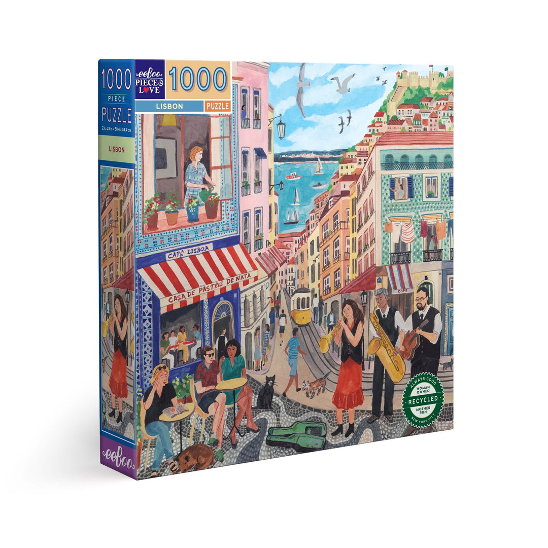 Lisbon eeBoo square puzzle 1000 pcs achat en ligne L'As des jeux