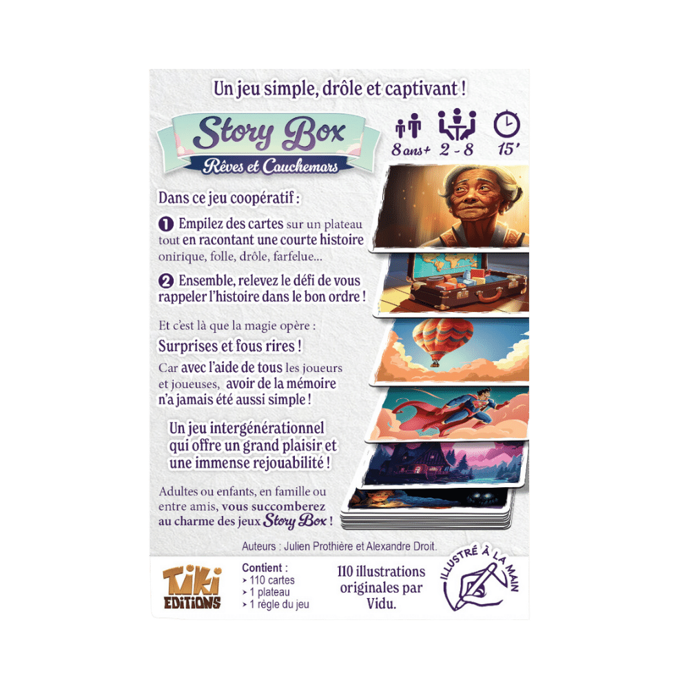 Story Box - Rêves et Cauchemars jeu pour tous, jeu de société coop