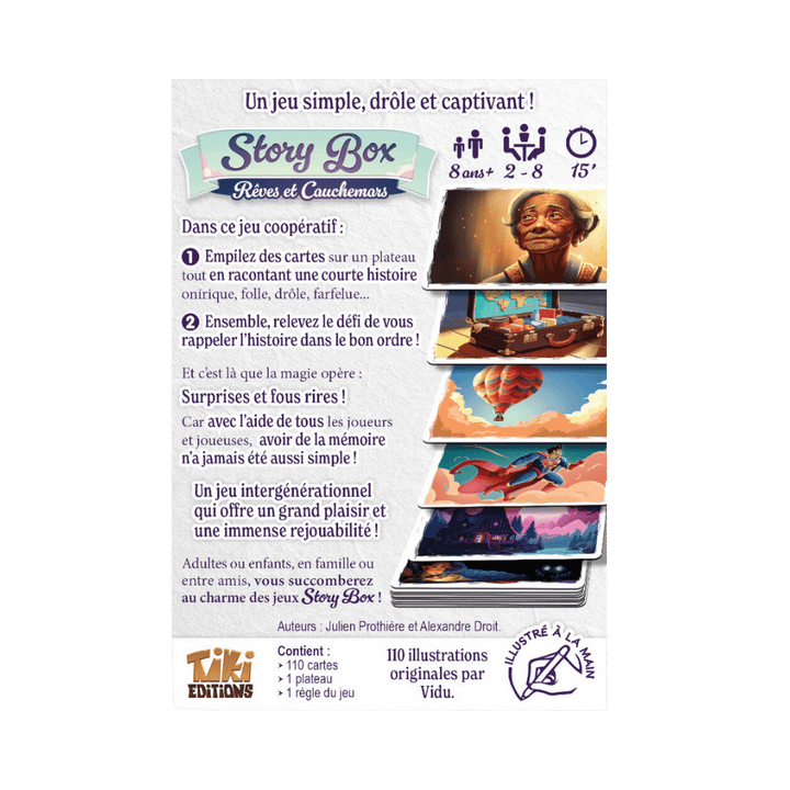 Story Box - Rêves et Cauchemars jeu pour tous, jeu de société coop