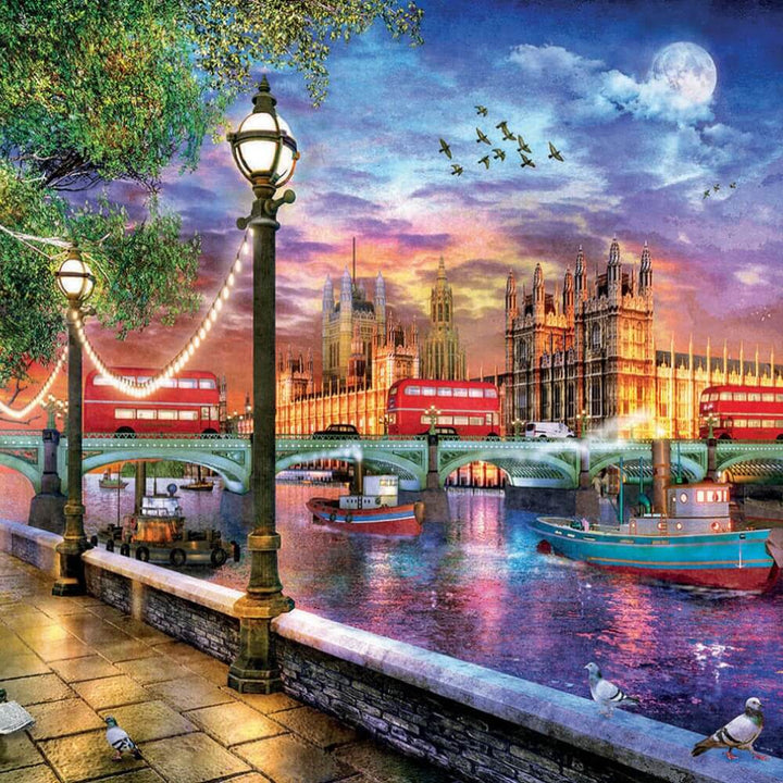 Londres au coucher du soleil, Dominic Davison | London at sunset, Dominic Davison (Puzzle 2000 pcs) CASSE-TÊTE - 2000 morceaux