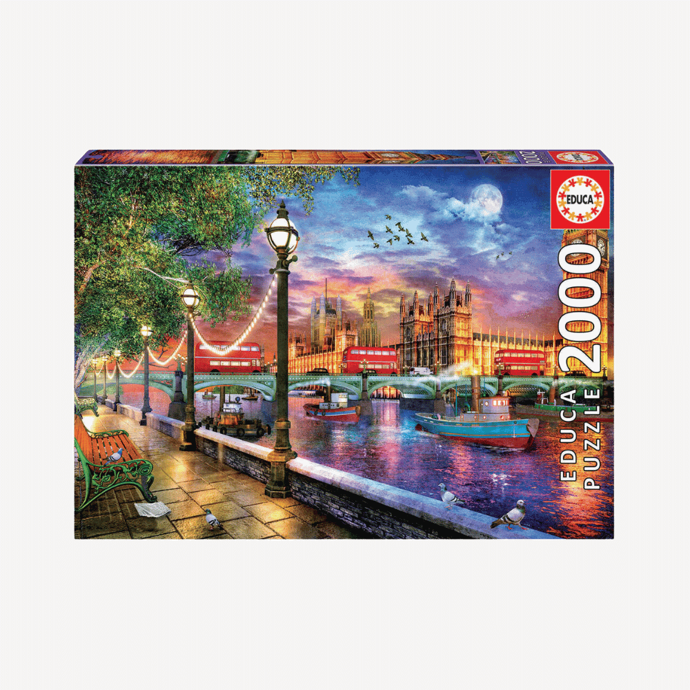 Londres au coucher du soleil, Dominic Davison | London at sunset, Dominic Davison (Puzzle 2000 pcs) CASSE-TÊTE - 2000 morceaux