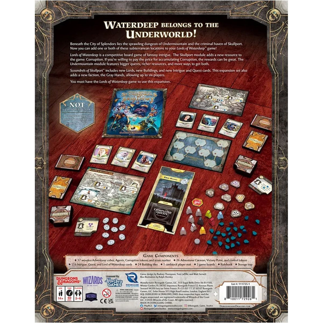 Lords of Waterdeep - Ext. Scoundrels of Skullport (FR) JEUX - Stratégie - Stratégie léger
