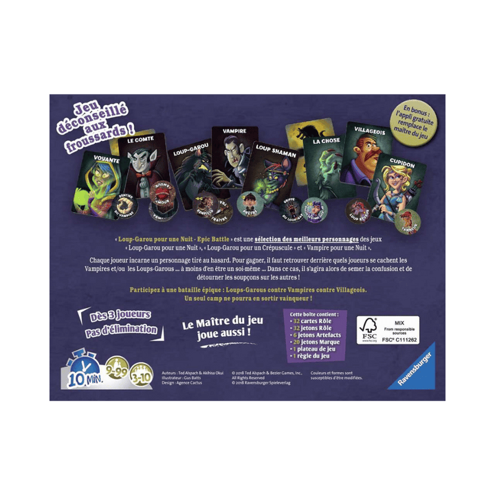 Loup-Garou pour une nuit: Epic Battle (FR) JEUX - Ambiance-Party