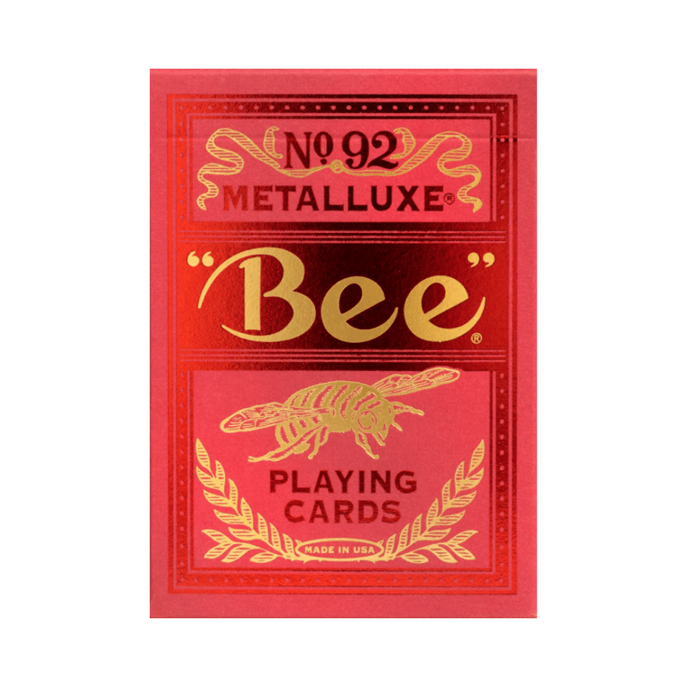 Cartes à jouer - Bee - MetalLuxe rouge (ML)