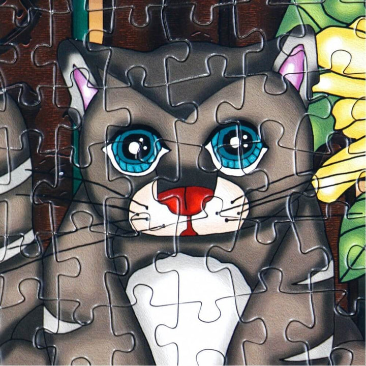 Chats de jardin | Garden Cats | Casse-tête JaCaRou puzzle