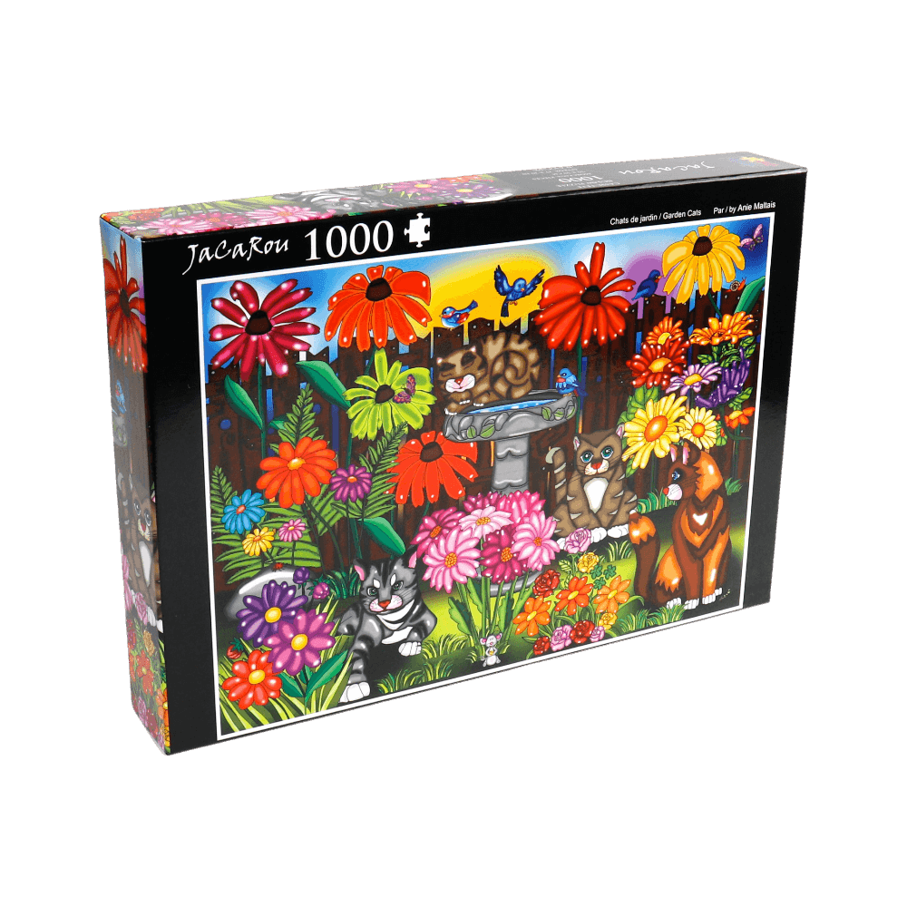 Chats de jardin | Garden Cats | Casse-tête JaCaRou puzzle