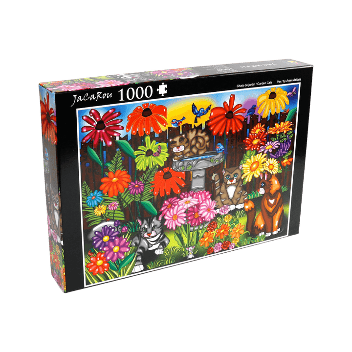 Chats de jardin | Garden Cats | Casse-tête JaCaRou puzzle