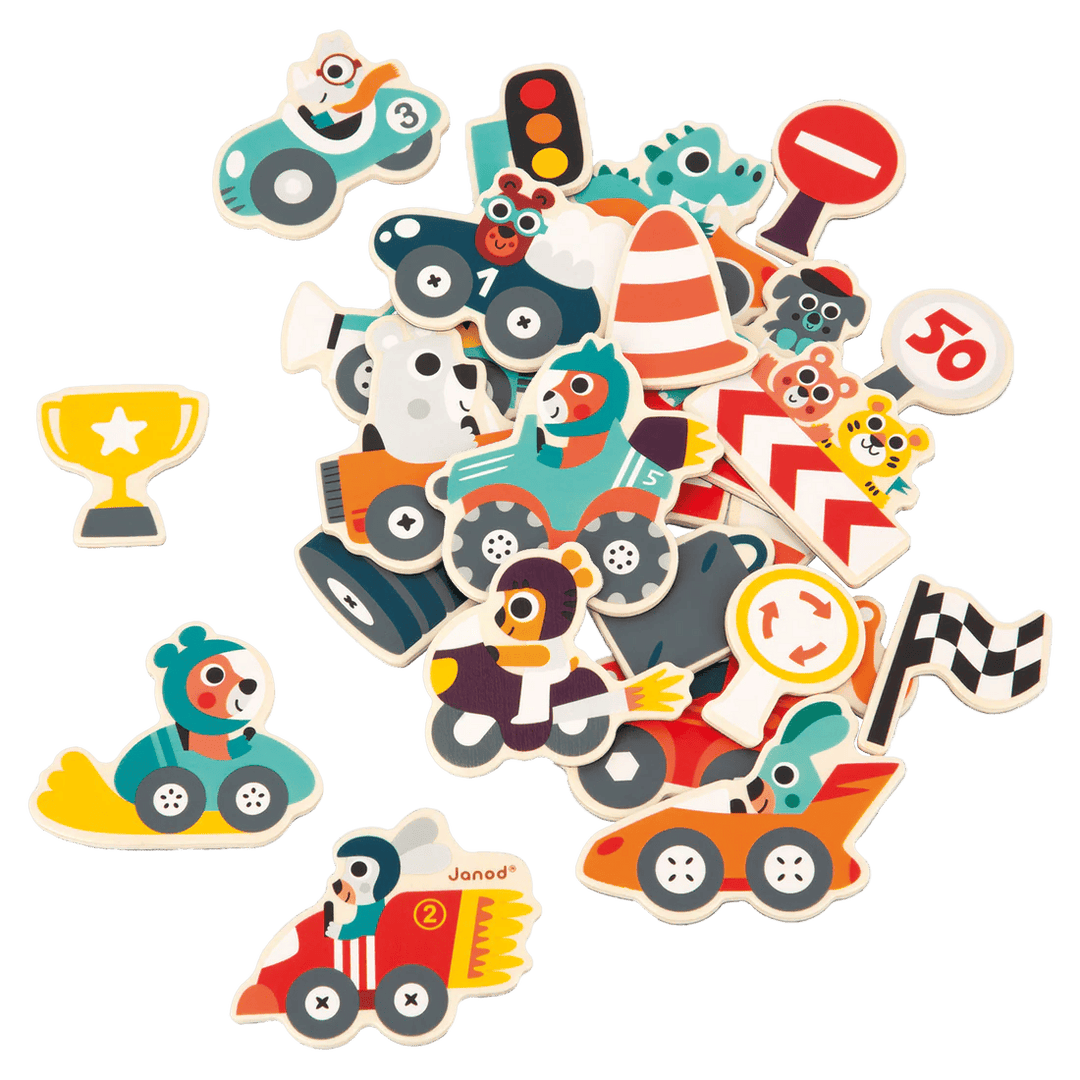Magnets Bolides - 24pcs PASSE-TEMPS - Jouets - Jouets Construction