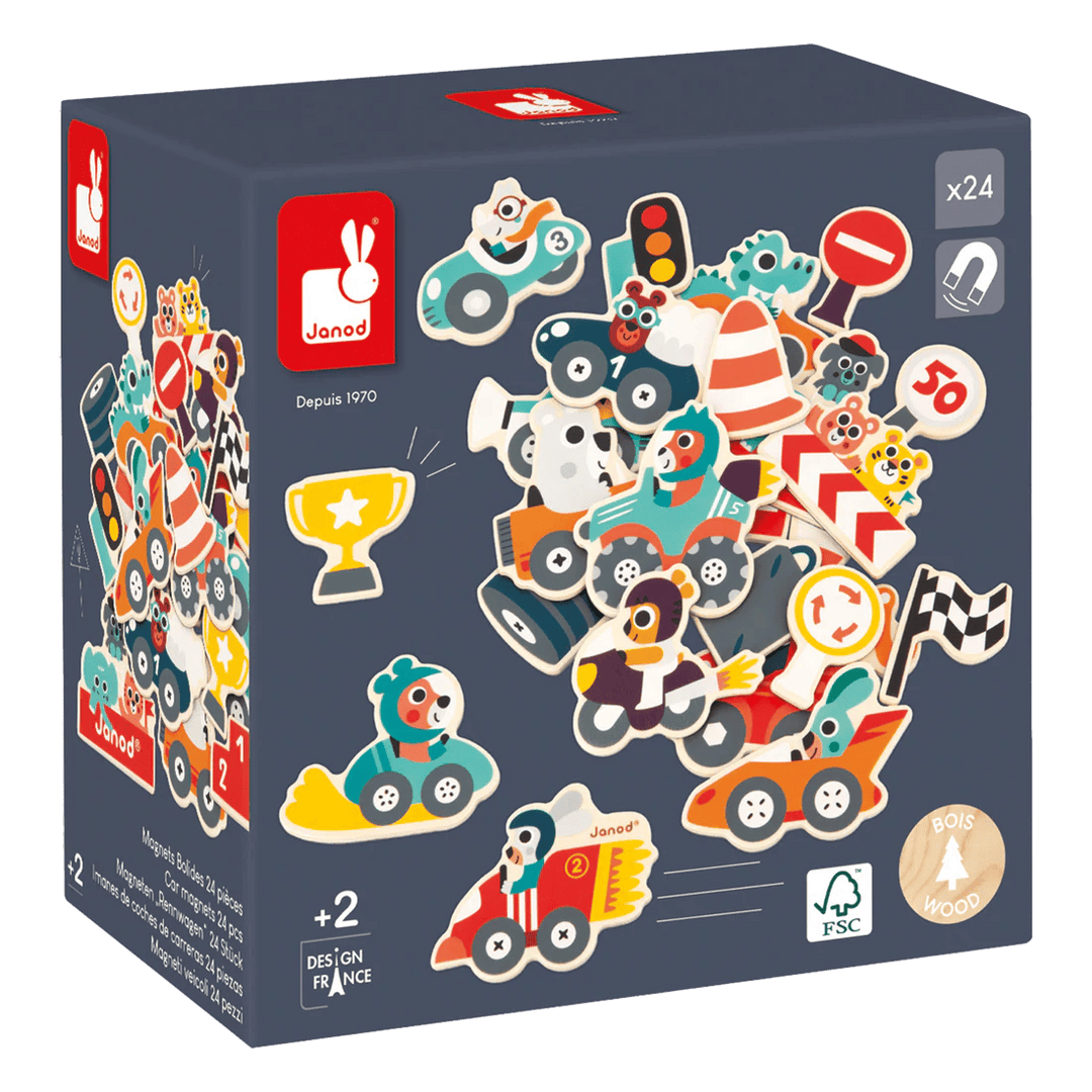 Magnets Bolides - 24pcs PASSE-TEMPS - Jouets - Jouets Construction