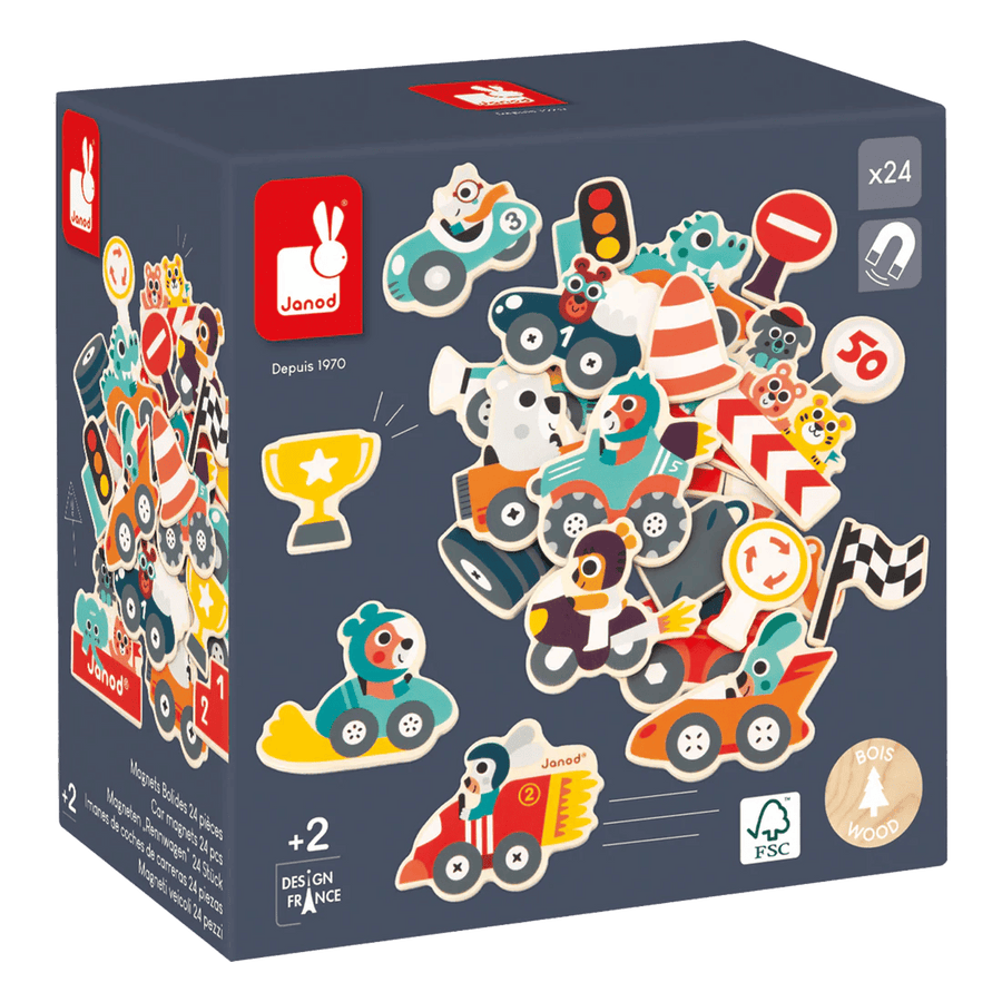 Magnets Bolides - 24pcs PASSE-TEMPS - Jouets - Jouets Construction