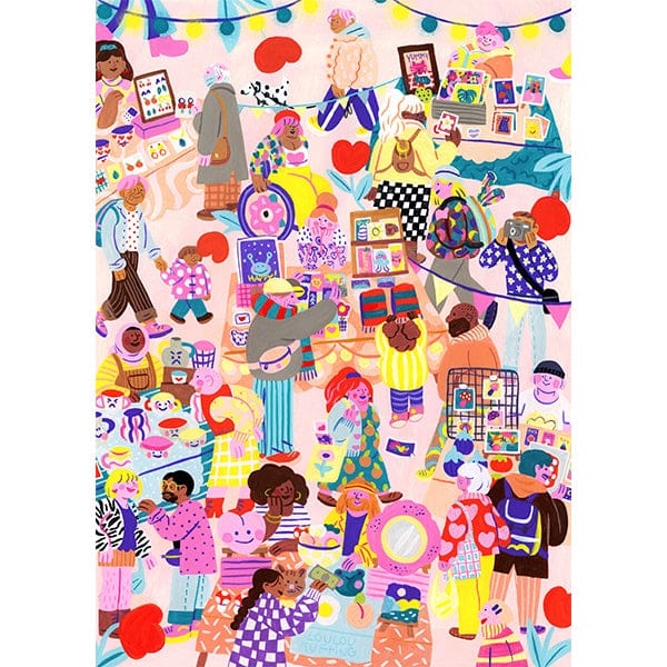 Marché éphémère, Marie Boiseau (1000pcs) CASSE-TÊTE - 1000 morceaux