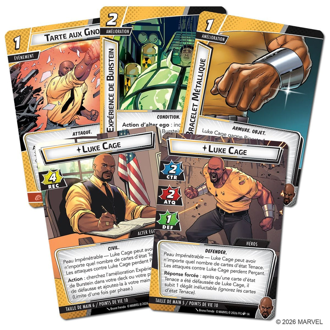 Marvel Champion JCE: Luke Cage - Paquet Heros (FR) JEUX - Jeux de cartes