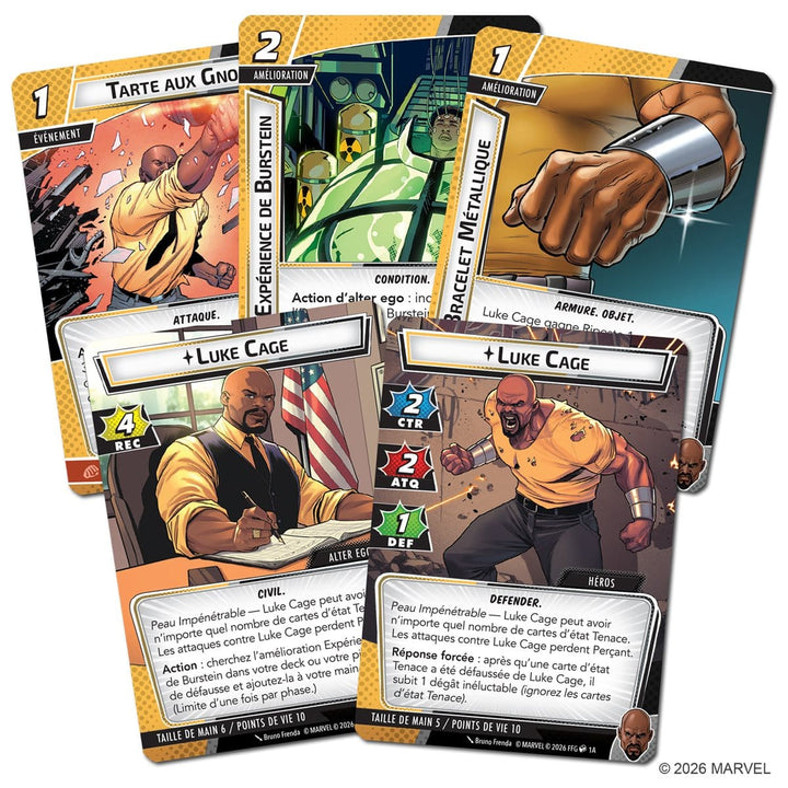 Marvel Champion JCE: Luke Cage - Paquet Heros (FR) JEUX - Jeux de cartes