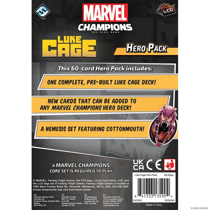Marvel Champion LCG: Luke Cage - Hero Pack (EN) JEUX - Jeux de cartes