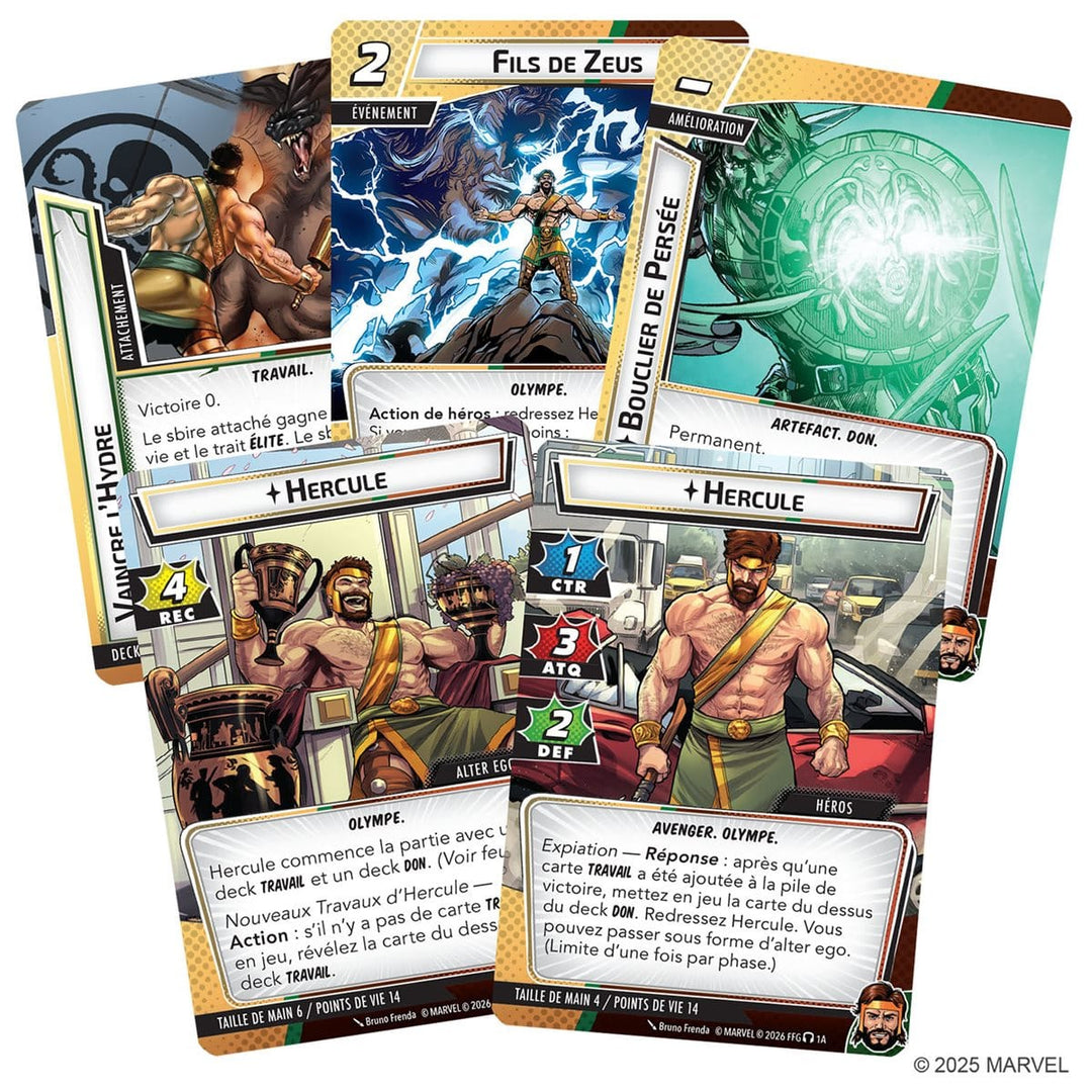 Marvel Champions JCE: Hercules - Paquet Heros (FR) JEUX - Jeux de cartes