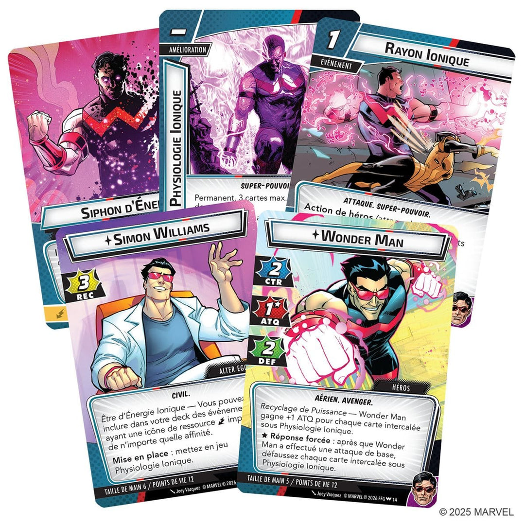 Marvel Champions JCE: Wonder Man - Paquet Heros (FR) JEUX - Jeux de cartes