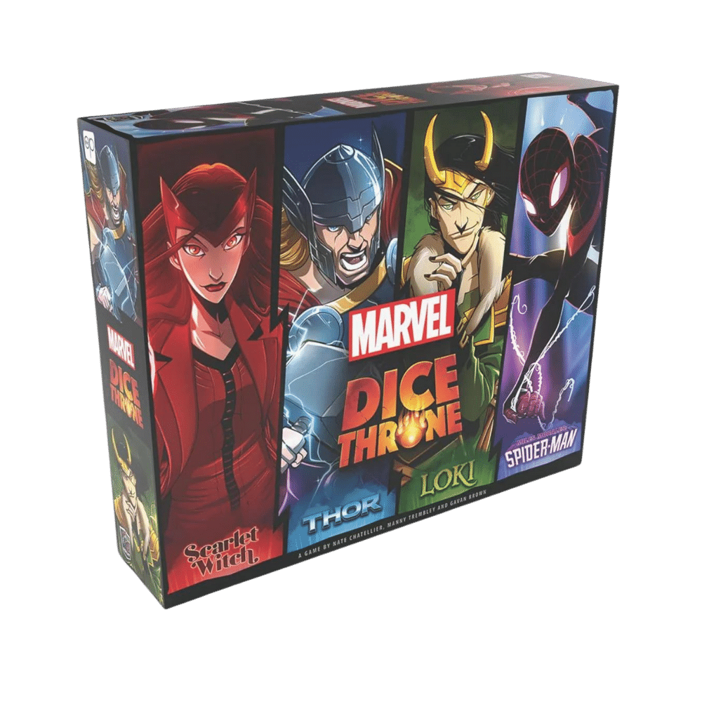 Marvel Dice Throne: 4-Hero Box - Scarlet Witch, Thor, Loki, and Spider-Man (EN) JEUX - Famille
