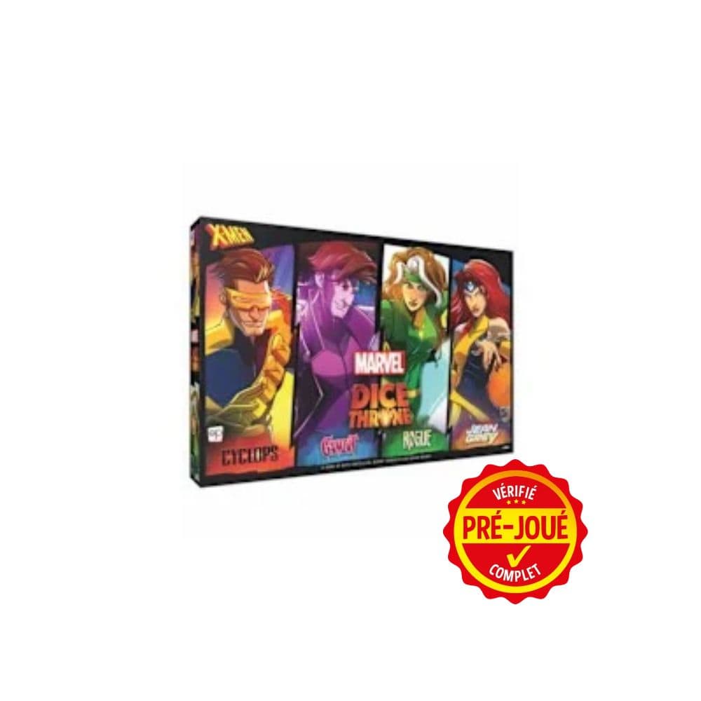 Marvel Dice Throne: - Cyclope, Gambit, Malicia, Jean Grey [pré-joué] (FR) BAZAR - Bazar - Famille