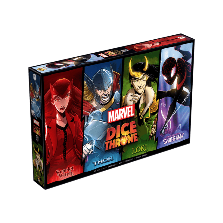 Marvel Dice Throne : Scarlet Witch vs Thor vs Loki vs Spider-Man (FR) JEUX - Famille