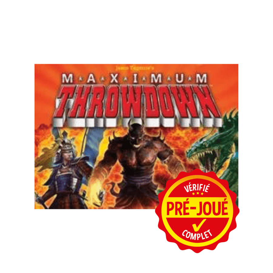 Maximum Throwdown [pré-joué] (EN) BAZAR - Bazar - Stratégie