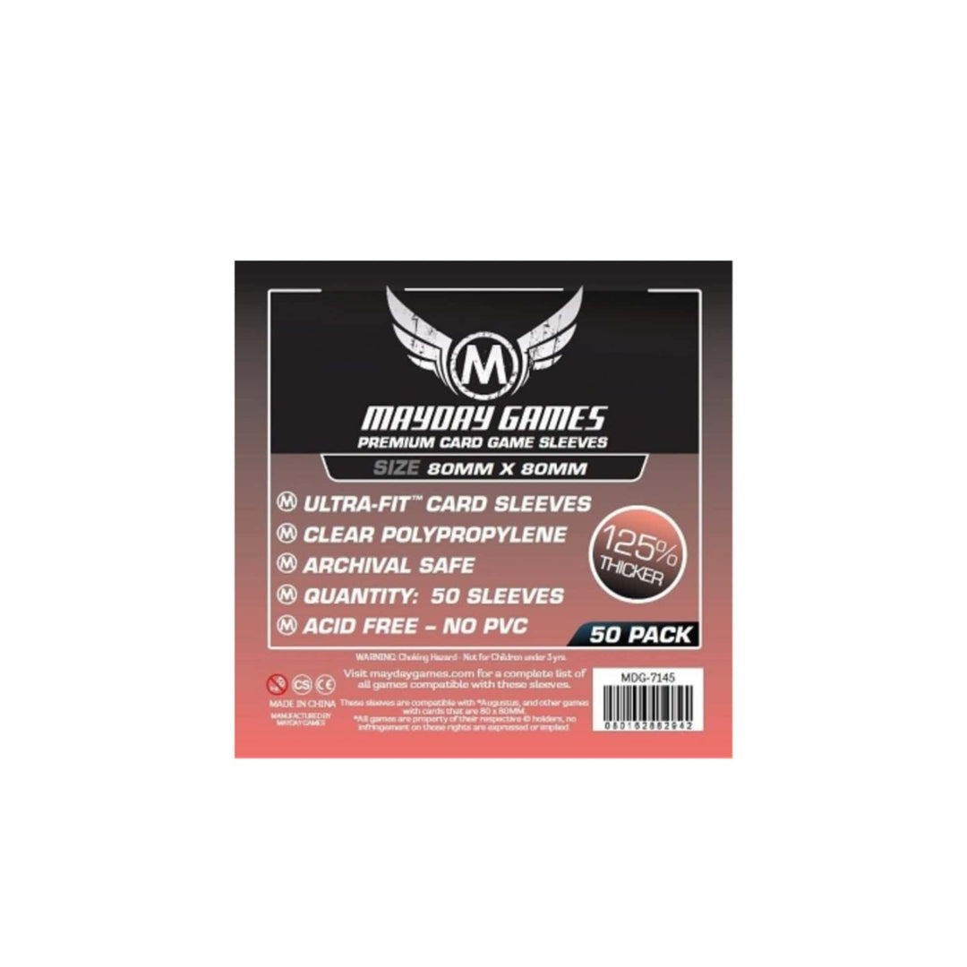 Mayday Premium Medium  Square Sleeves (80mm X 80mm)  50CT ACCESSOIRES - Protecteurs (Sleeves) - Carré