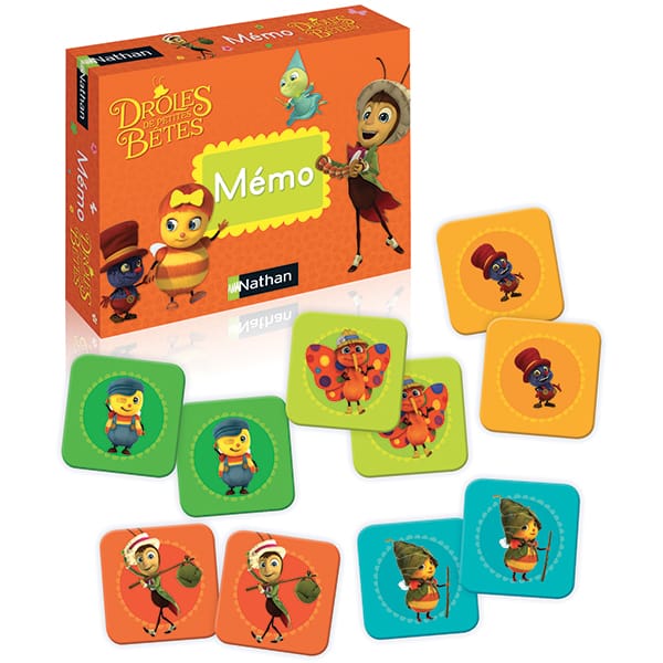 Memo Droles Petites Betes JEUX - Enfants - Enfants 2 ans +