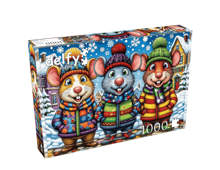 Mice in Mittens (1000pcs) CASSE-TÊTE - 1000 morceaux
