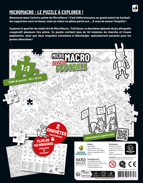 Micro Macro / Puzzle Football (FR) CASSE-TÊTE - 400 - 550 morceaux
