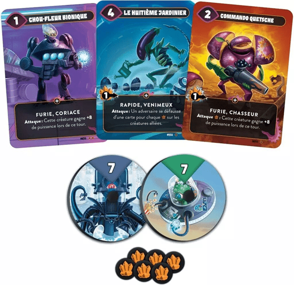 Mindbug : Bataille de fruits Galactique (FR) JEUX - Deux joueurs