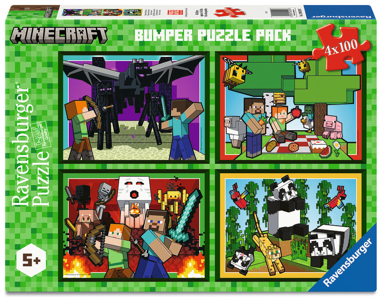 Minecraft (4x100pcs) CASSE-TÊTE - 100 - 150 morceaux