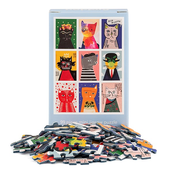 Mini casse-tête - Art Cats (99 pcs) CASSE-TÊTE - 50 - 99 morceaux