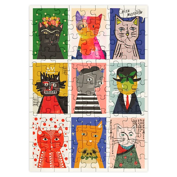 Mini casse-tête - Art Cats (99 pcs) CASSE-TÊTE - 50 - 99 morceaux