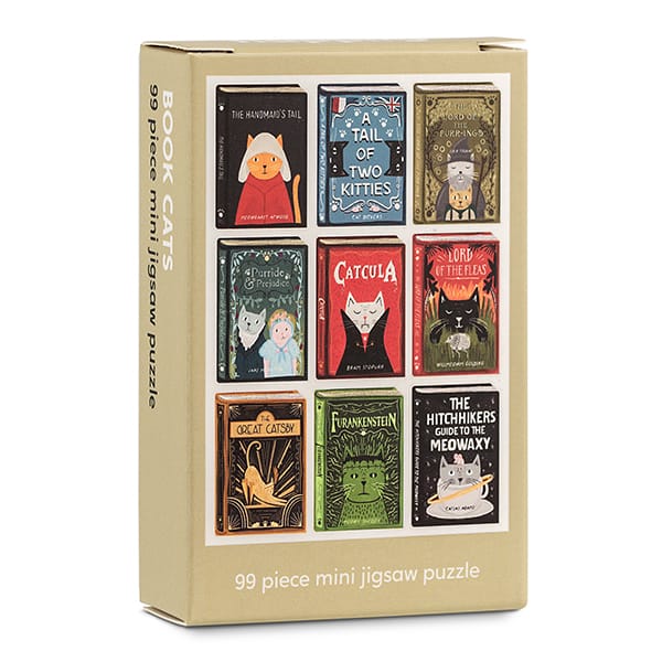 Mini casse-tête, Book Cats (99 pcs) CASSE-TÊTE - 50 - 99 morceaux