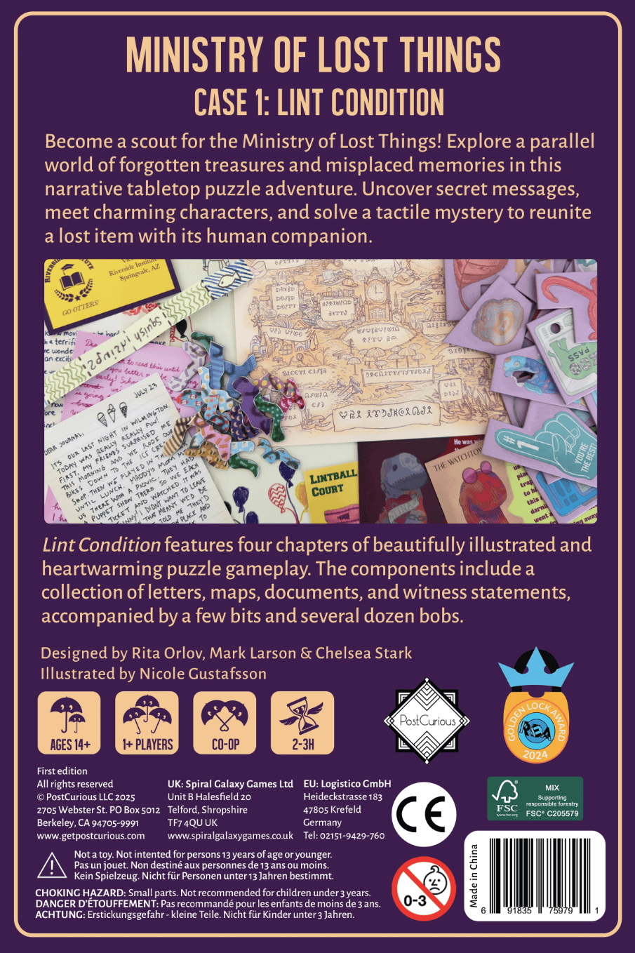 Ministry of Lost Things: Lint Condition (EN) JEUX - Détective & évasion
