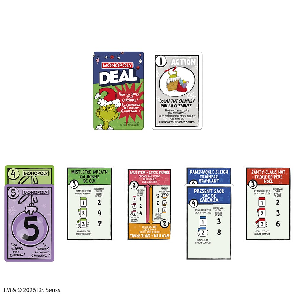 Monopoly Deal Le Grincheux (ML) JEUX - Classiques