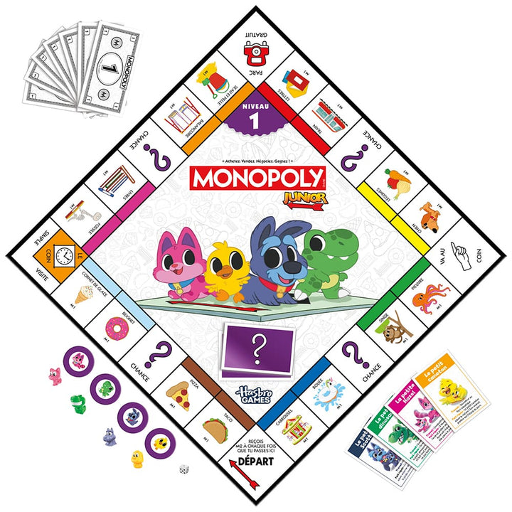 Monopoly Junior 2 en 1 Refresh (ML) JEUX - Enfants - Enfants 4 ans +