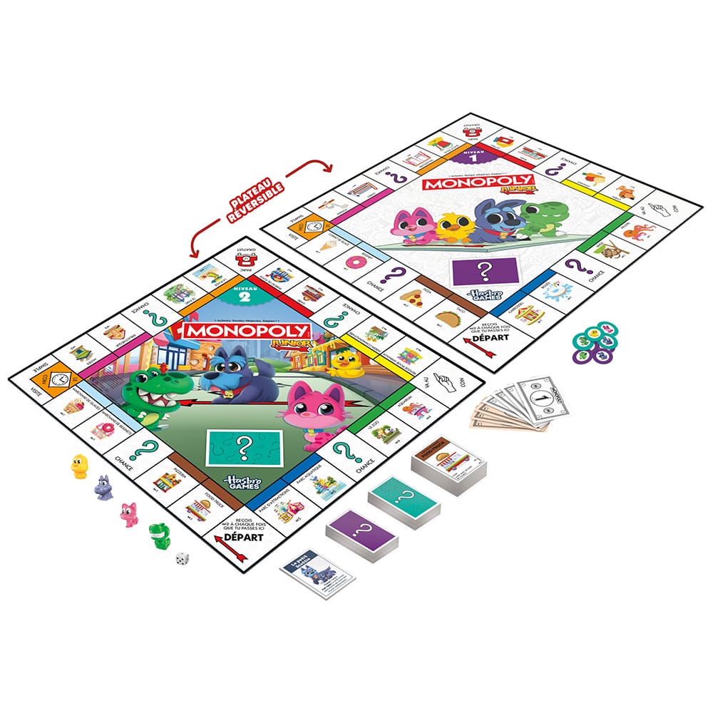 Monopoly Junior 2 en 1 Refresh (ML) JEUX - Enfants - Enfants 4 ans +