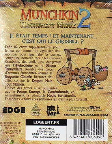 Munchkin 2: Hachement mieux (FR) JEUX - Jeux de cartes