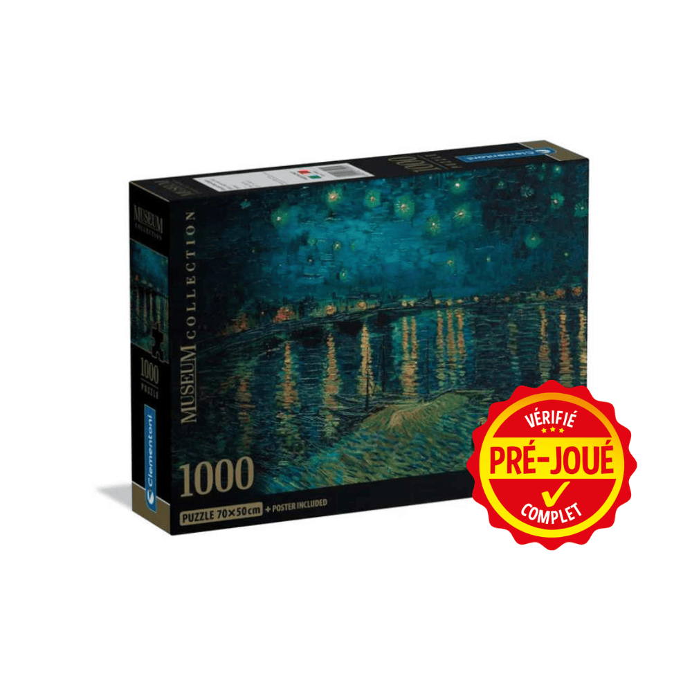 Museum - Van Gogh : La nuit étoilée sur le Rhône (1000 pcs) (pré-joué) BAZAR - Bazar - Casse-Tête