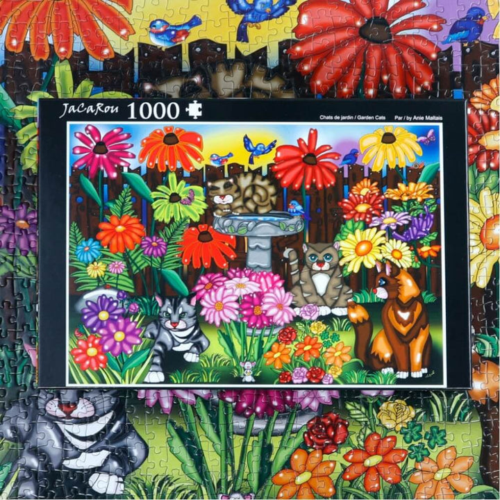 Chats de jardin | Garden Cats | Casse-tête JaCaRou puzzle