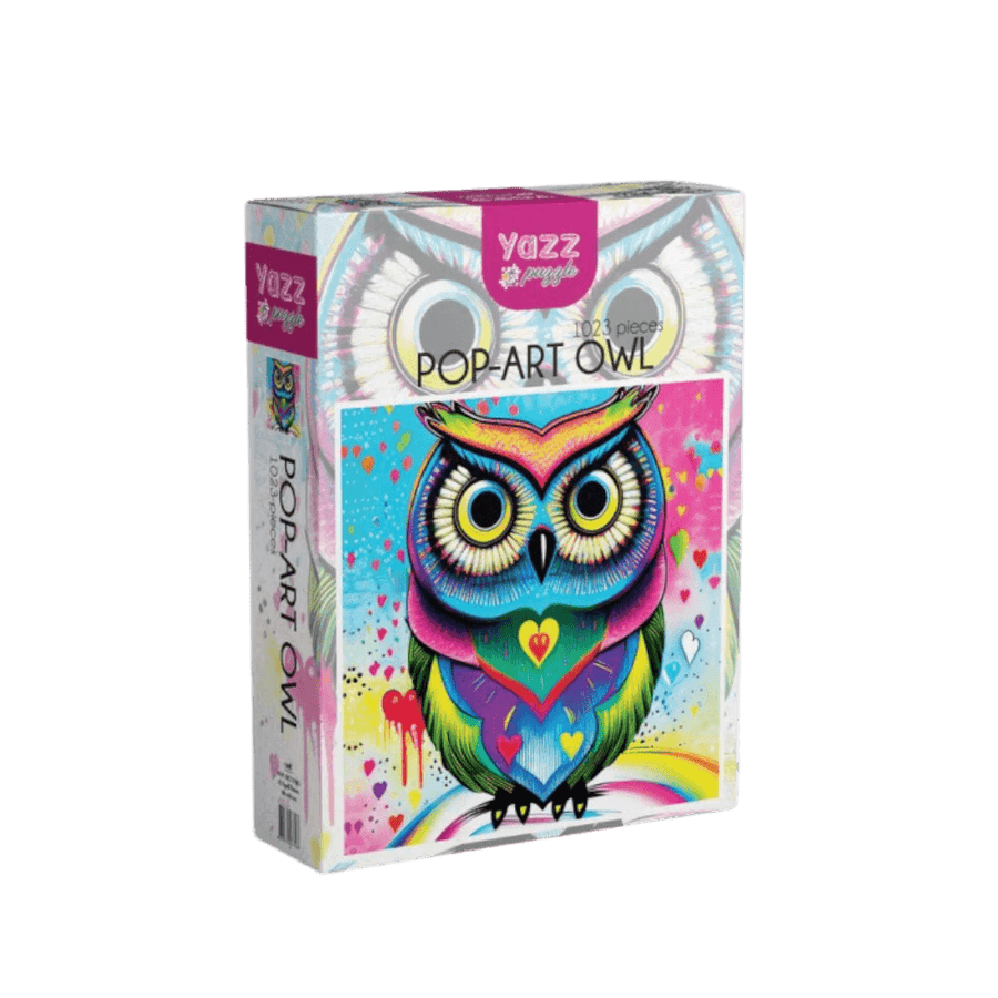 Pop-art Owl Yazz puzzle buy online | casse-tête Yazz achat en ligne