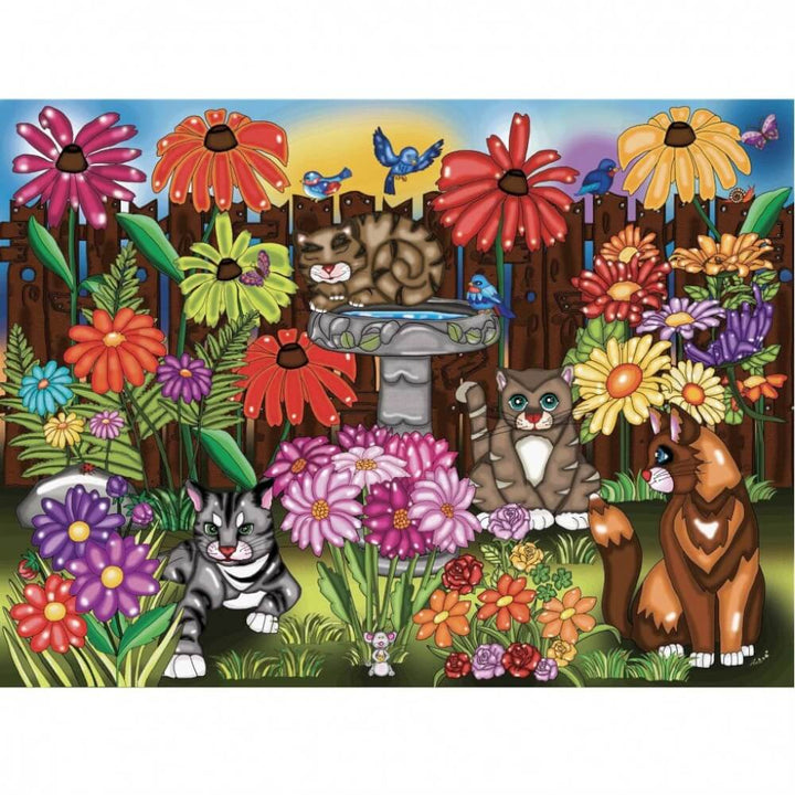 Chats de jardin | Garden Cats | Casse-tête JaCaRou puzzle