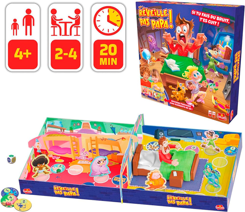 Bizak No Réveil Papa 64550581 Fun Family Board Game for Children 4 Years Bizak No Réveil Papa 64550581 Fun Family Board Game for Children 4 Years