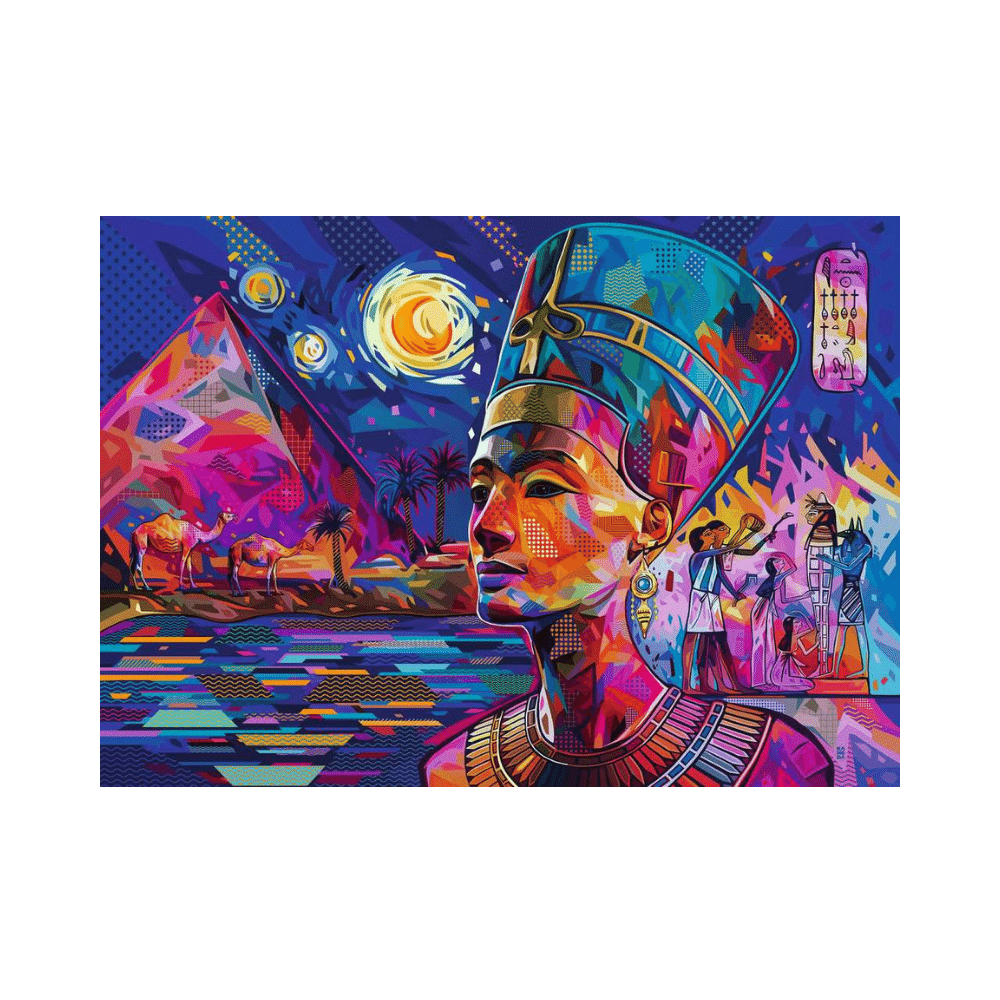 Nefertiti on the Nile (1000 pc) CASSE-TÊTE - 1000 morceaux