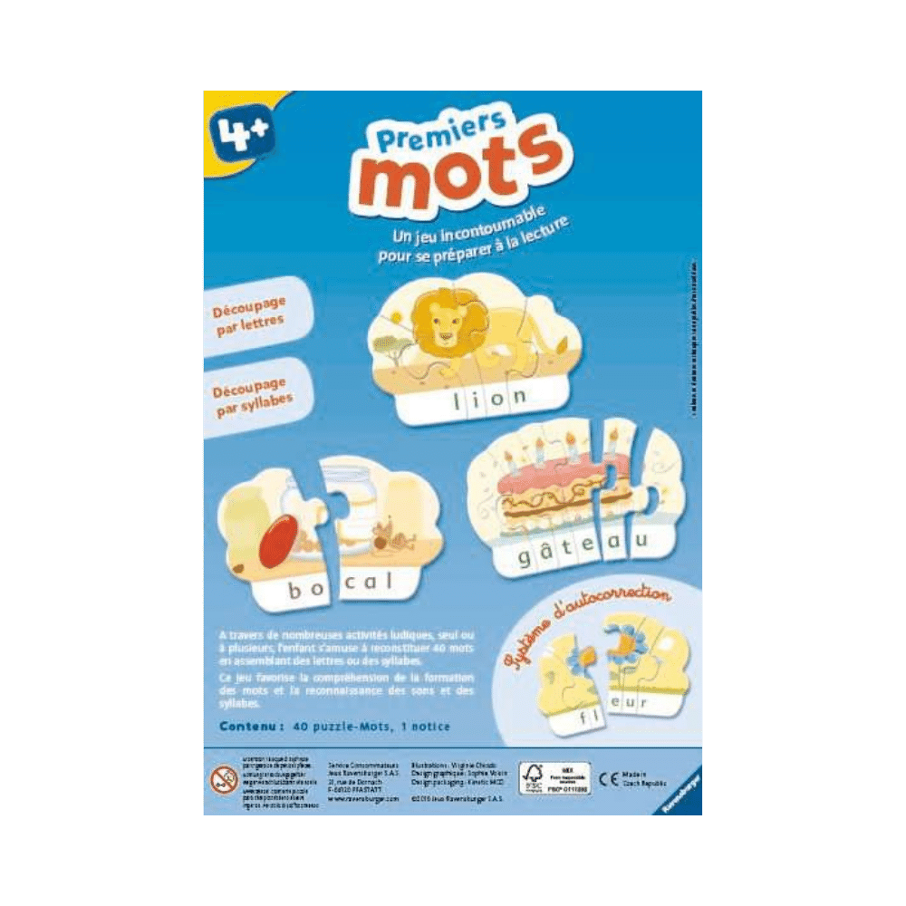 Premiers mots, jeu de société éducatif enfants 4 ans - Achat en ligne