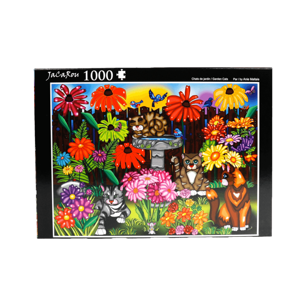 Chats de jardin | Garden Cats | Casse-tête JaCaRou puzzle