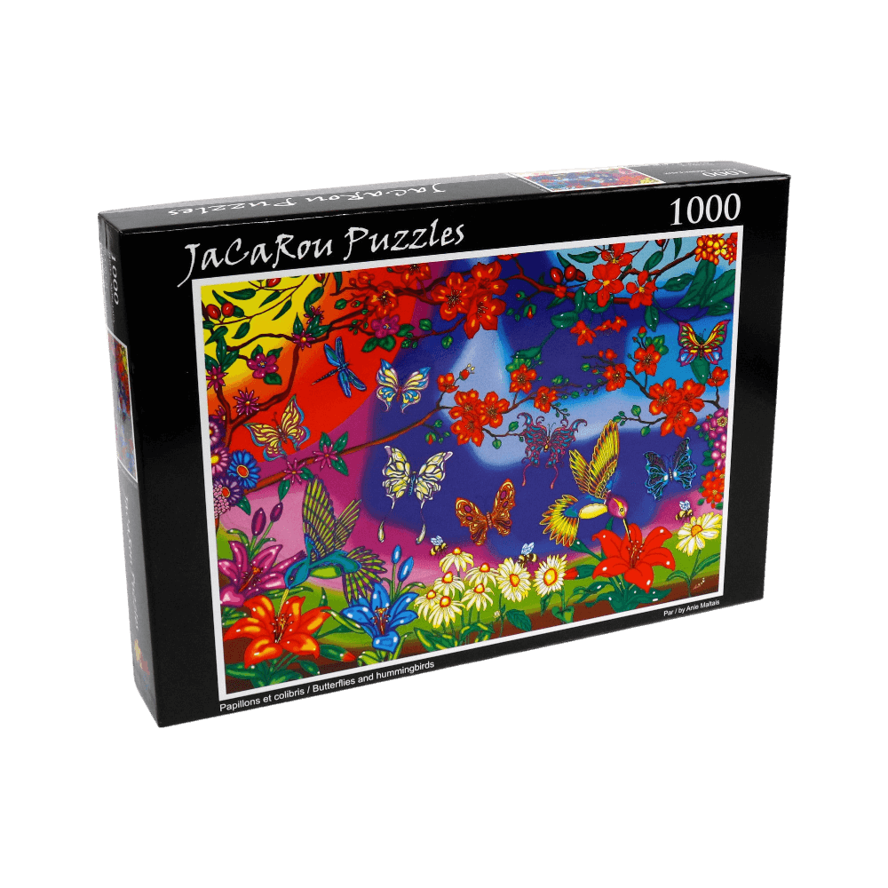 Puzzle 1000: Papillons et colibris - L'As des jeux - Boutique de jeux