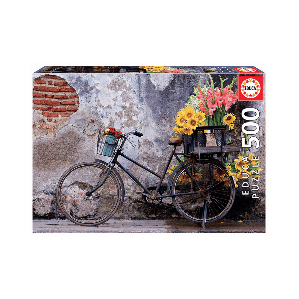 Bicyclette avec fleurs casse-tête | Bicycle with flowers Educa Puzzle