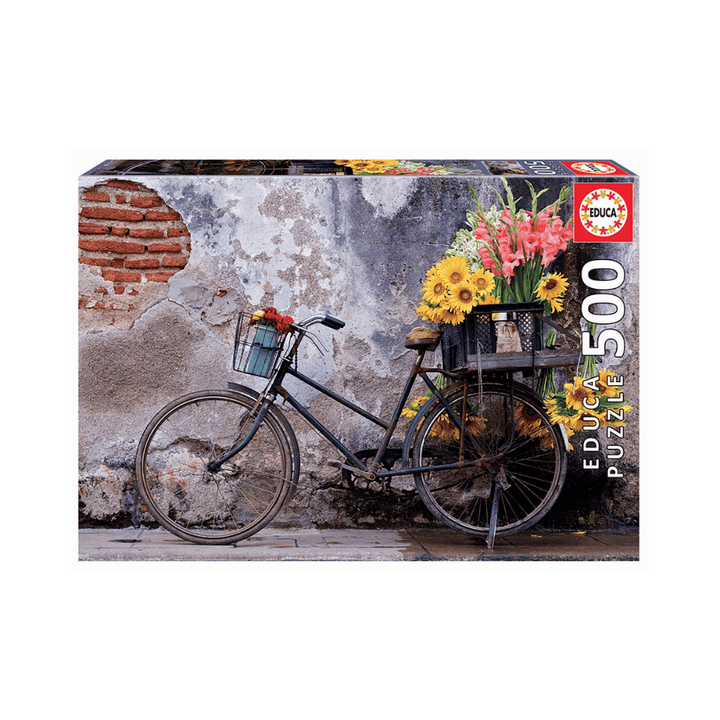 Bicyclette avec fleurs casse-tête | Bicycle with flowers Educa Puzzle